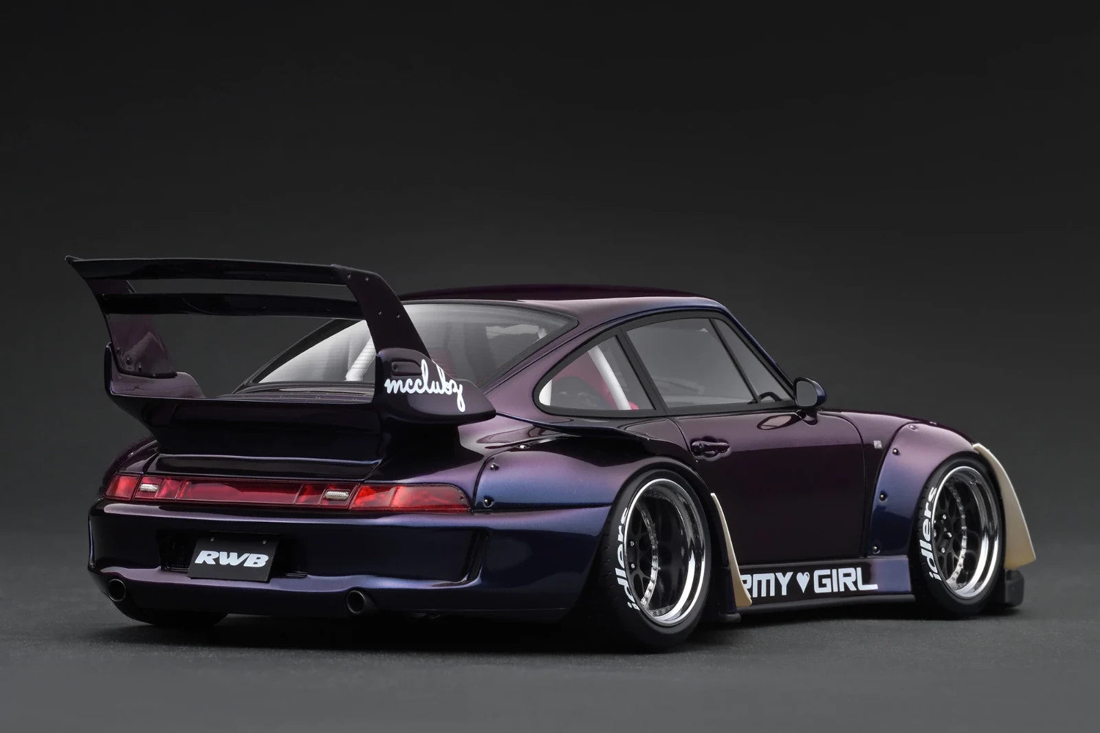 Ignition Model IG3739 1/18 RWB Porsche 993 Purple Metallic Resin