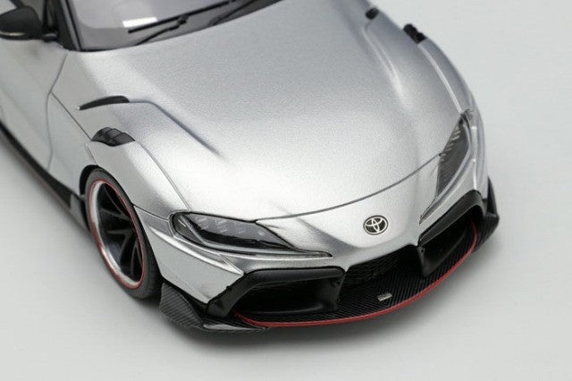 EIDOLON EM595F 1/43 TOM'S GR Supra 2020 Silver Metallic Limited 30pcs