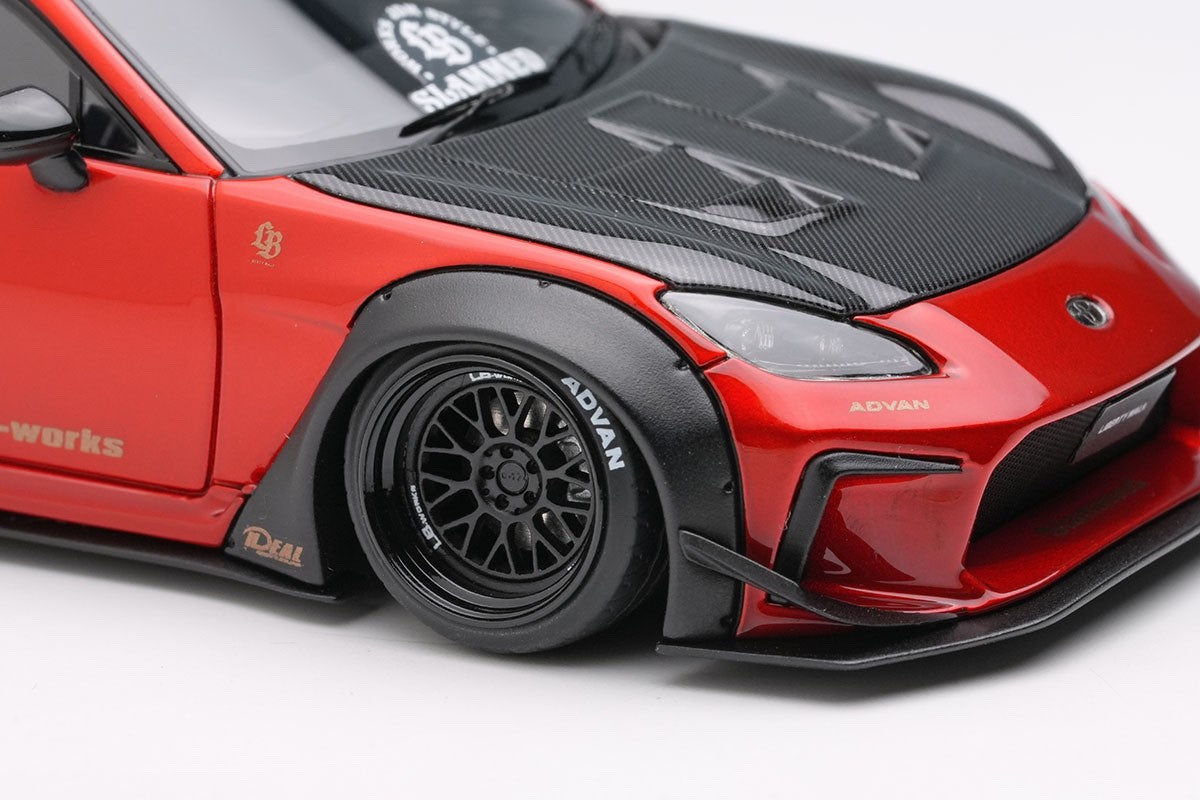 EIDOLON LB022B 1/43 Toyota GR86 LB Nation Candy Red Resin Model