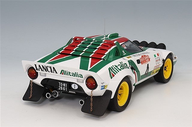 Kyosho KS08130F 1/18 Lancia Stratos HF Alitalia 1976 Sanremo Rally #4 Waldegard