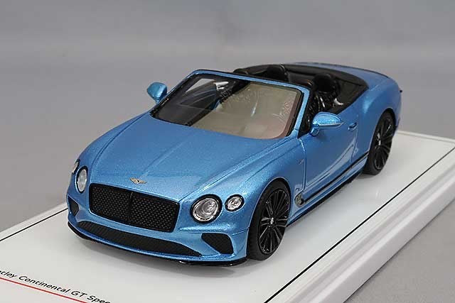 TSM TSM430635 1/43 Bentley Continental GT Speed Convertible 2022 Kingfisher Blue