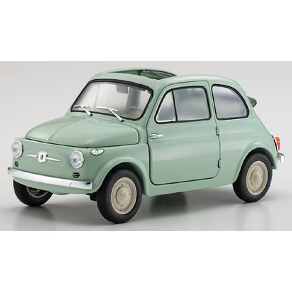 KYOSHO KS08966LG - 1/18 Fiat Nuova 500 Green Clear [Diecast Mini Car]