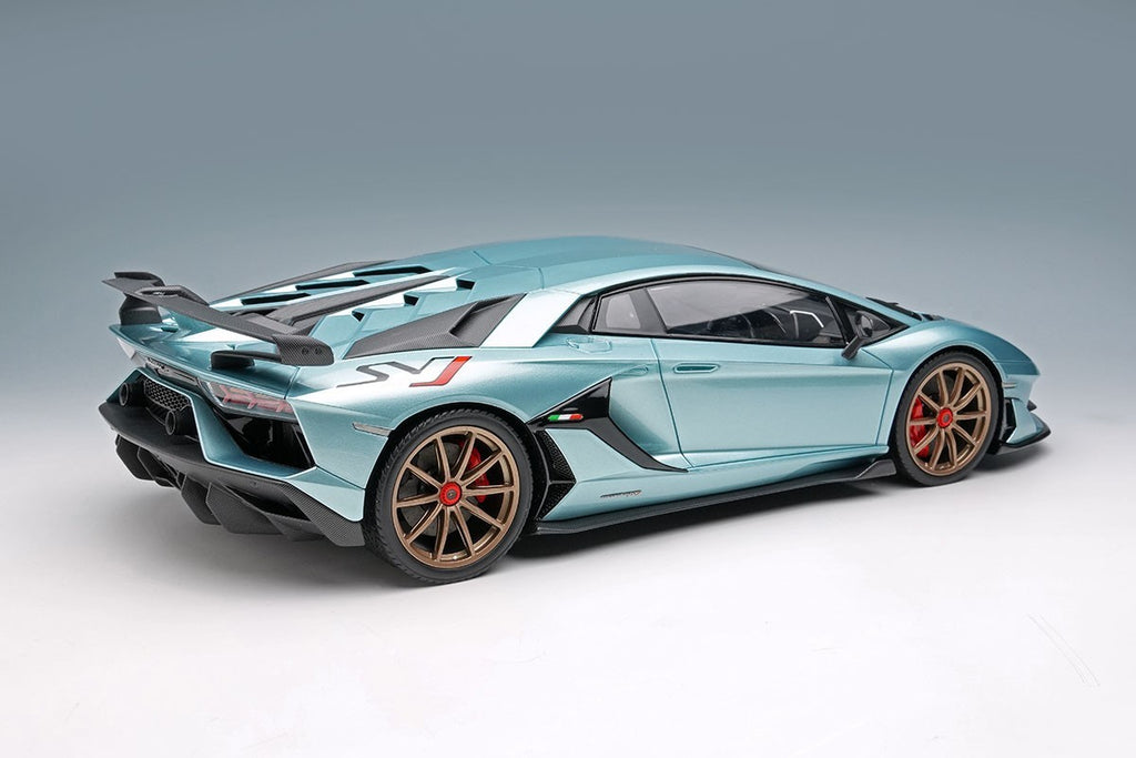 EIDOLON EML026F 1/18 Lamborghini Aventador SVJ 2018 Blue Resin Limited