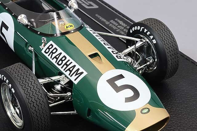 TOPMARQUES GRP116C 1/18 Brabham BT19 1966 British GP Winner #5 Resin