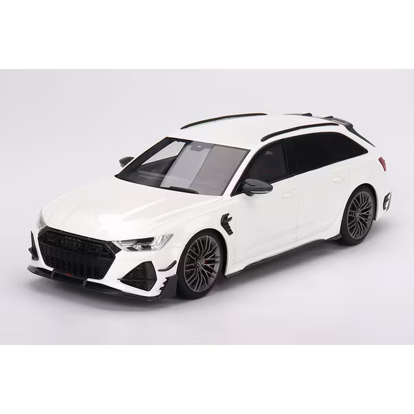 TopSpeed TS0502 1:18 Audi ABT RS6-R Glacier White Metallic LHD Resin Model Car