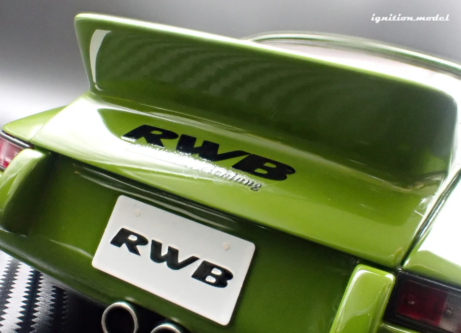 Ignition Model IG3875 1/18 RWB Backdate Green Widebody Porsche Resin