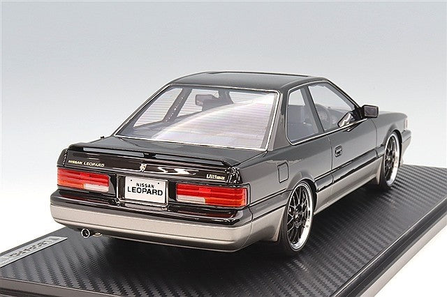 Ignition Model IG3818 1/18 Nissan Leopard Ultima F31 Black/Silver Resin