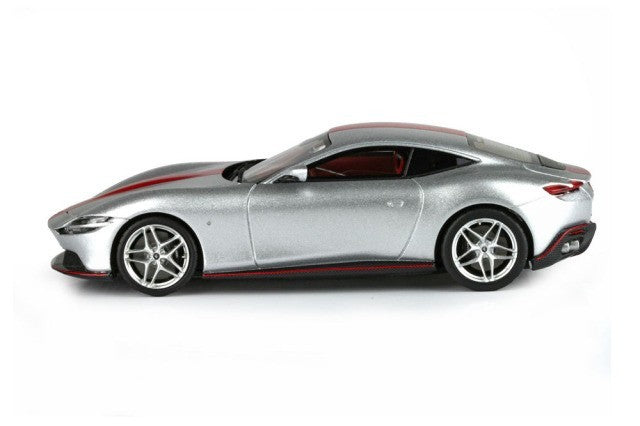 BBR BBRC236CHI 1/43 Ferrari Roma Matt Sunsilver / Red stripe Limited 200pcs