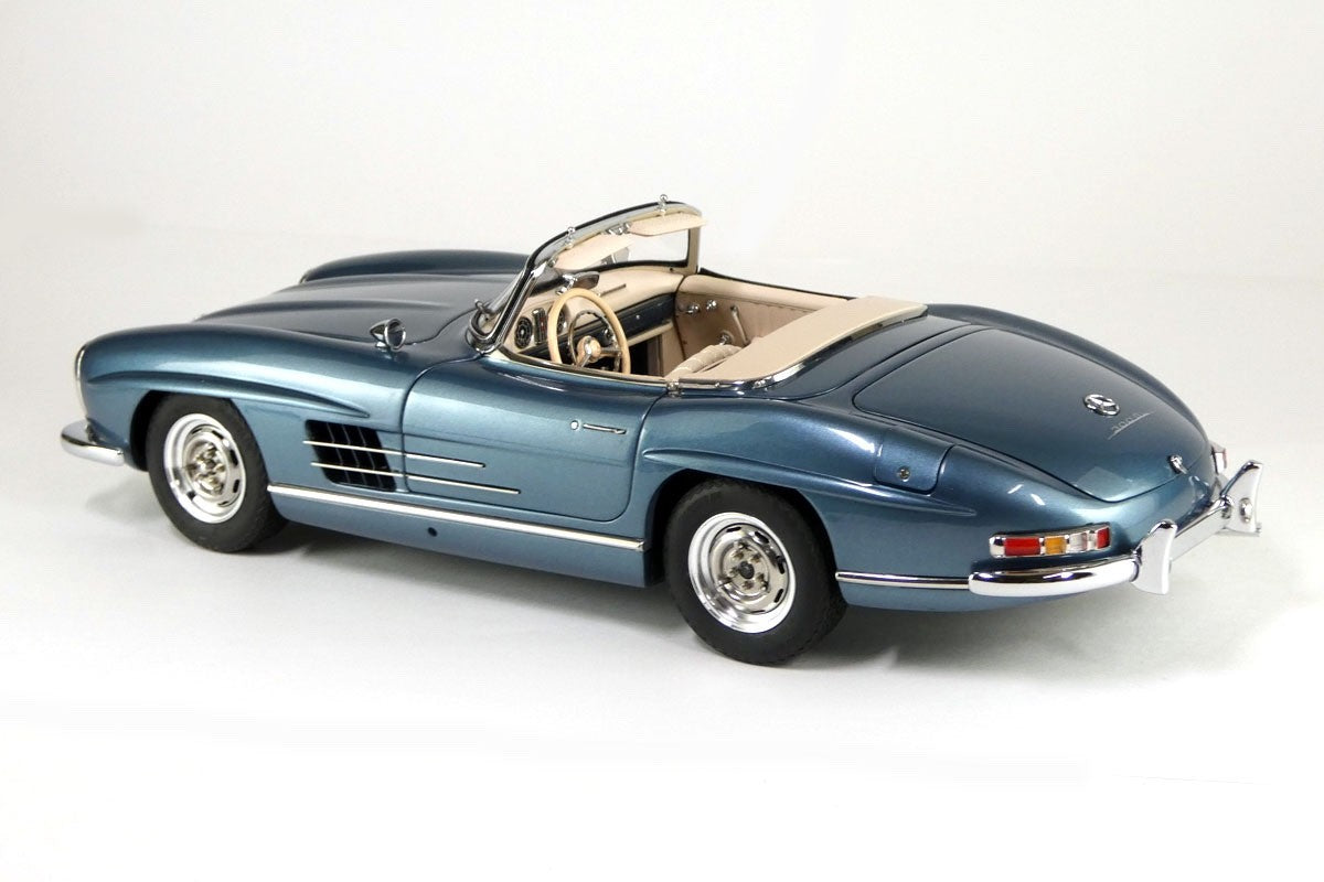 CMC M-283 1/18 Mercedes-Benz 300 SL W198 Roadster Hardtop 1957 Blue Metallic Die