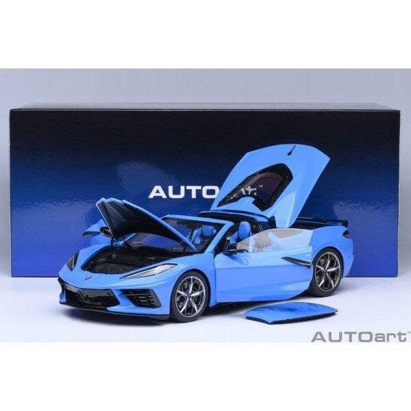 AUTOart 71281 1/18 Chevrolet Corvette C8 Stingray Z51 Rapid Blue Diecast
