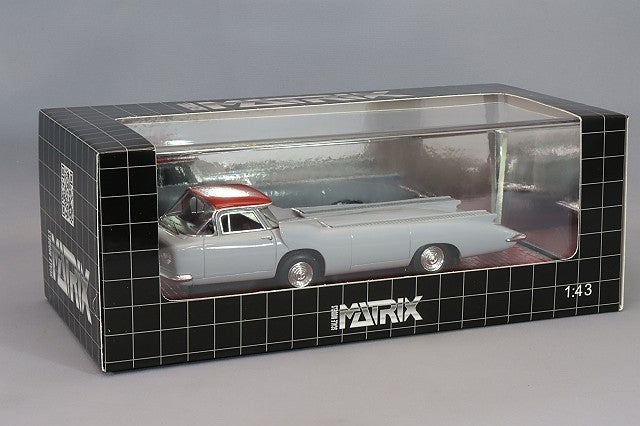 Matrix MX50302042 1/43 Holtkamp Cheetah Race Transporter 1961 Red/Grey Resin