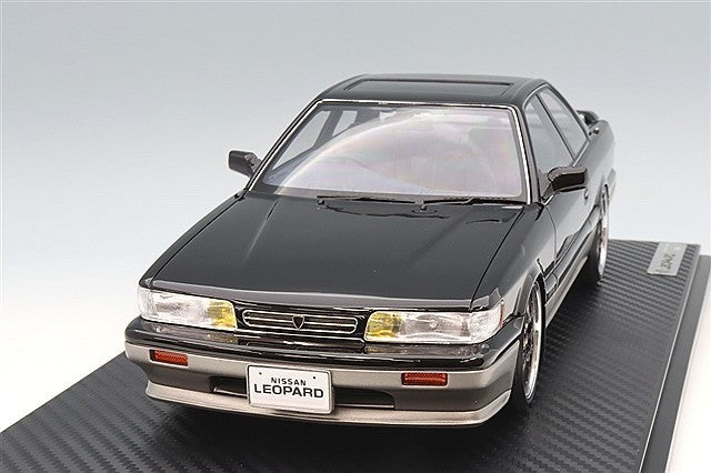 Ignition Model IG3818 1/18 Nissan Leopard Ultima F31 Black/Silver Resin