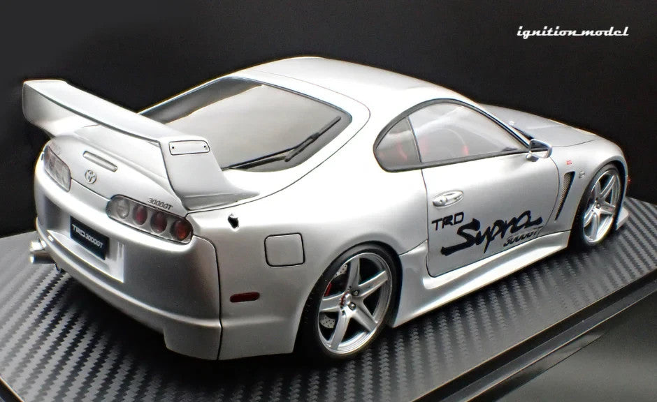 Ignition Model IG3600 1/18 Toyota Supra A80 TRD 3000GT Silver Resin