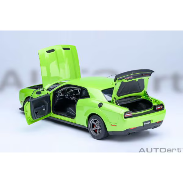 AUTOart 71769 1/18 Dodge Challenger SRT Super Stock 2023 Green Diecast