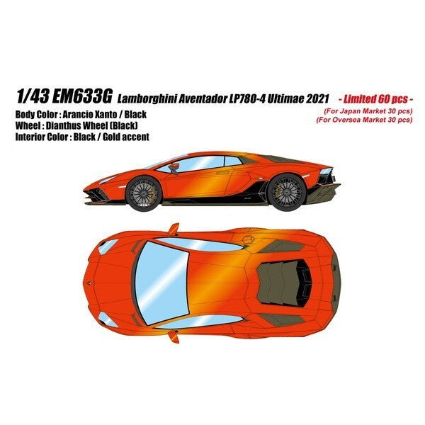 Eidolon EM633G 1/43 Lamborghini Aventador LP780-4 Ultimae 2021 Dianthus Wheel