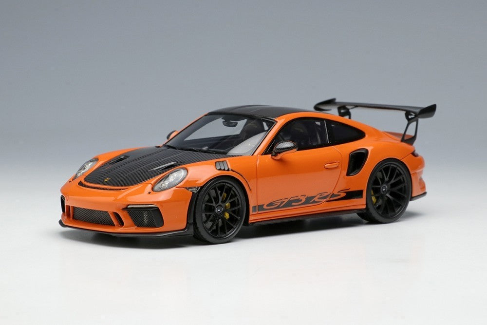 Make Up EIDOLON EM574E 1/43 Porsche 911 GT3 RS Weissach Package 2018 Orange