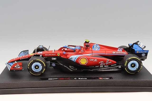 Bburago K18-16815SMIA 1/18 Ferrari SF-24 #55 Sainz Miami GP 2024 F1 Red Diecast