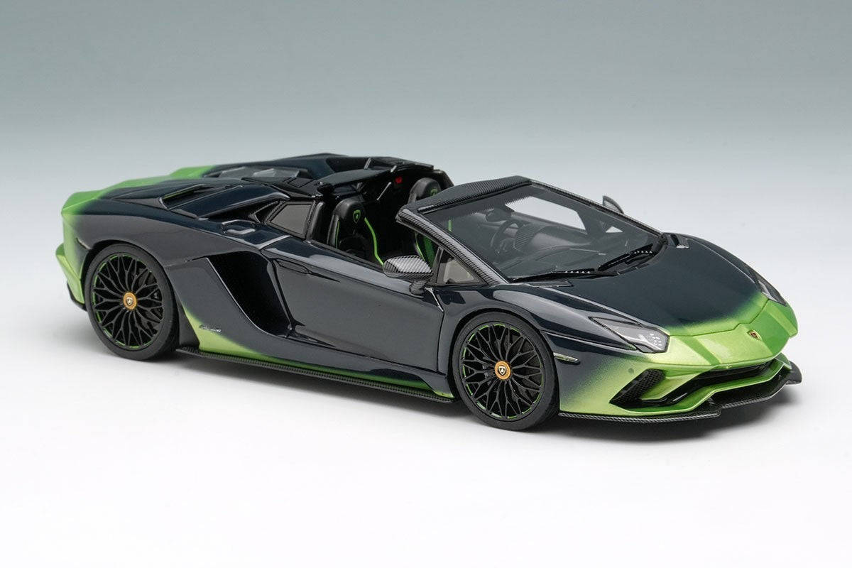 EIDOLON EM767D 1/43 Lamborghini Aventador S 2018 Green Resin Limited 100pcs