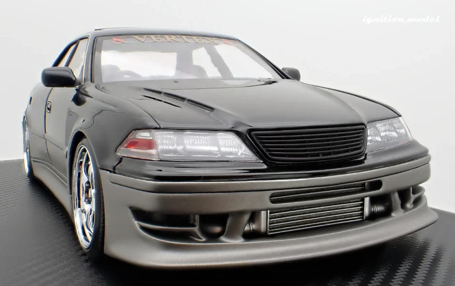 Ignition Model IG3579 1/18 VERTEX Toyota Mark II JZX100 Black/Gun Resin