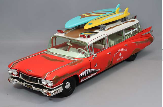Auto World KS-AW312 1/18 Cadillac Eldorado Ambulance 1959 Surf Shark Multi Color