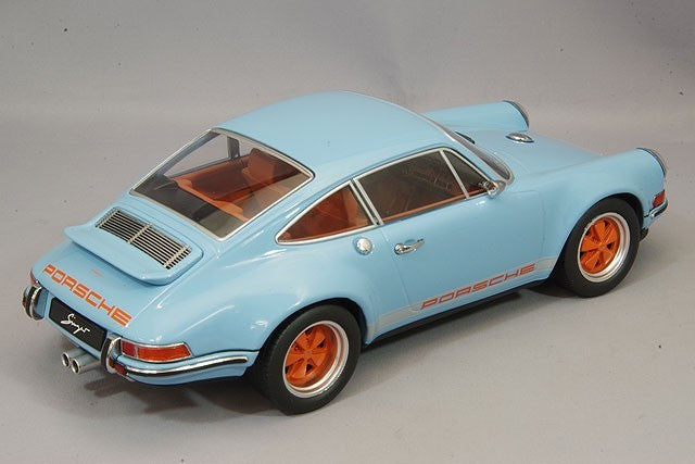 KK Scale KKDC180441 1/18 Porsche Singer 911 Coupe Light Blue Diecast