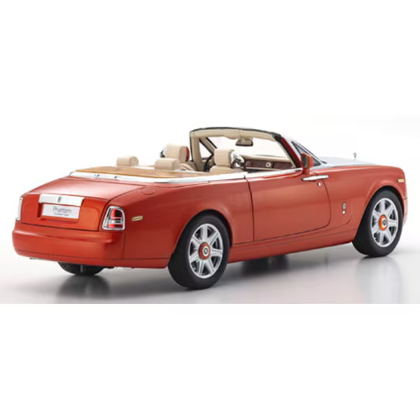 KYOSHO KS08871P 1/18 Rolls-Royce Phantom Drophead Coupé Orange Die-Cast Model