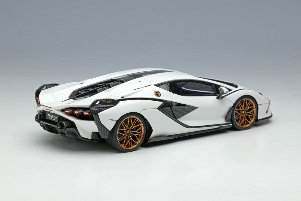 EIDOLON EM533B 1/43 Lamborghini Sian FKP 37 2019 Bianco Monocerus Limited 100pcs