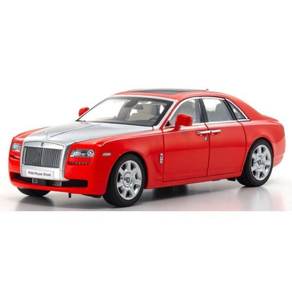 Kyosho KS08802RS 1/18 Rolls-Royce Ghost Red/Silver Diecast Model Car Collectible