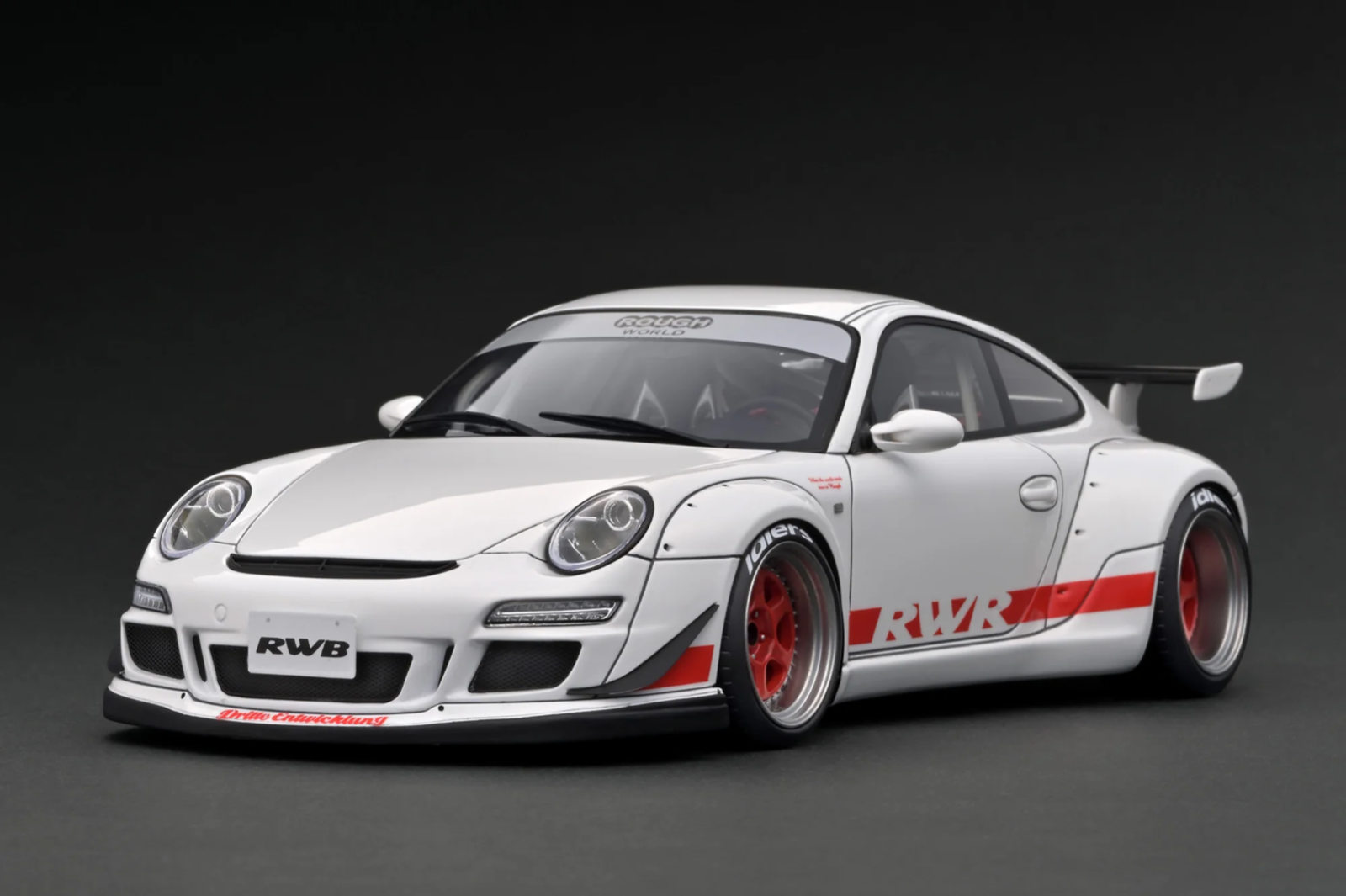 Ignition Model IG3254 1/18 RWB Porsche 911 997 GT3 Rauh-Welt White Resin