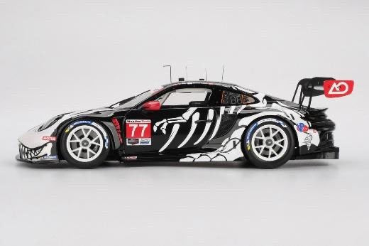 Top Speed TS0651 1/18 Porsche 911 GT3 R 2025 IMSA Petit Le Mans #77 AO Racing
