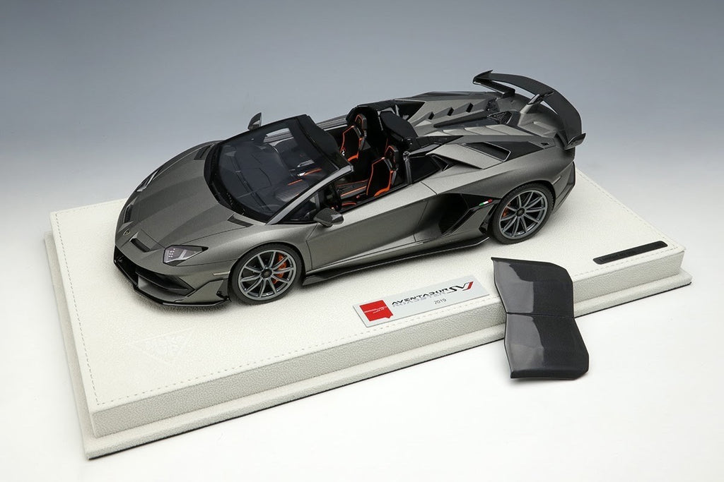 EIDOLON EML028E 1/18 Lamborghini Aventador SVJ Roadster Grigio Titan Resin Car