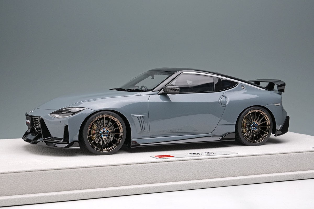 Make Up EIDOLON EML194D 1/18 IMPUL Fairlady Z 2023 Gray Black Resin Limited 60ps