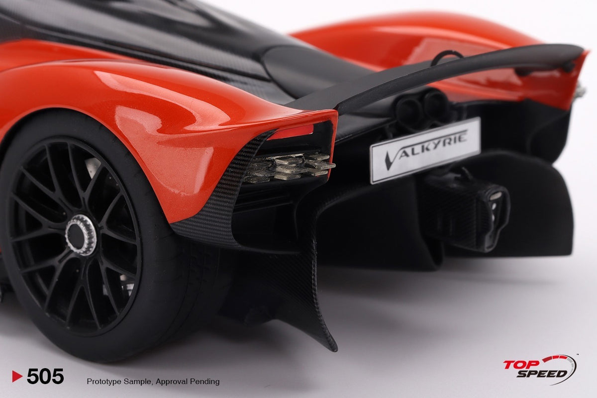 TopSpeed TS0505 1:18 Aston Martin Valkyrie “Maximum Orange” Resin Model Car