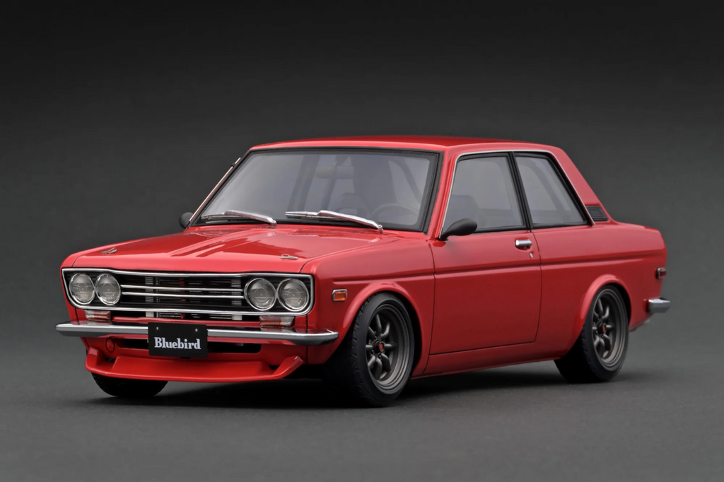 Ignition Model IG3306 1/18 Datsun Bluebird 510 2-Door Watanabe Red Resin