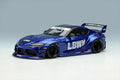 Make Up EIDOLON LB017C 1/43 LB-WORKS GR Supra Candy Blue Metallic LD97 Wheels