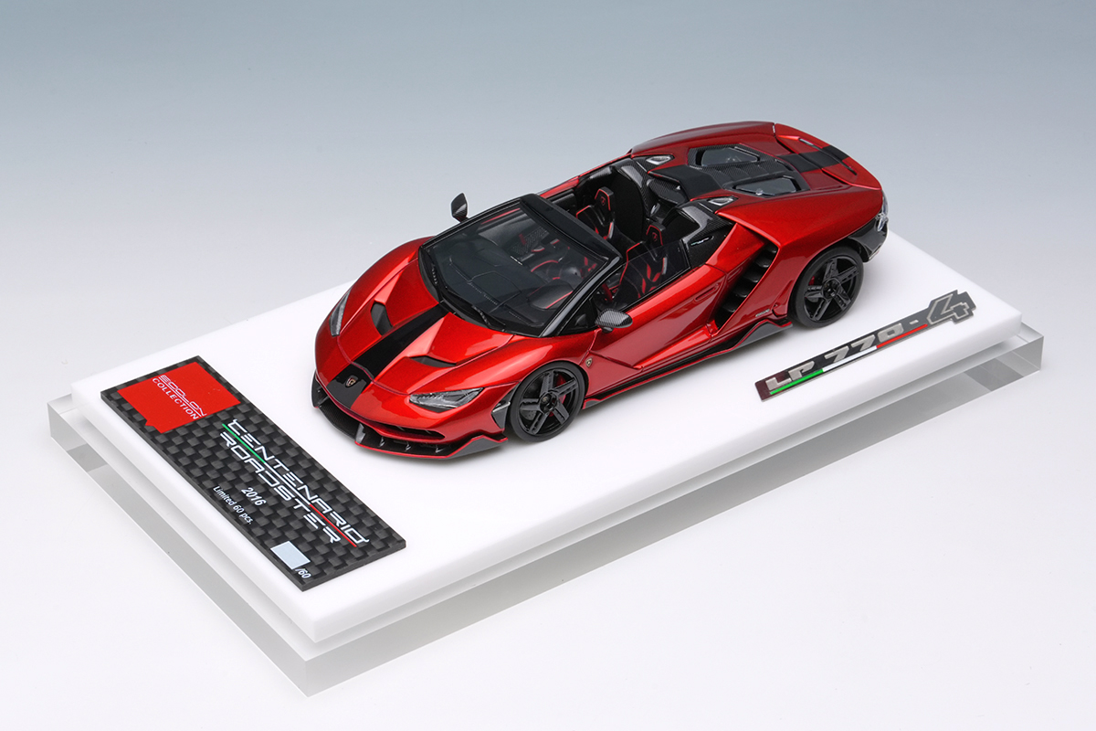 Make Up EIDOLON EM406F - 1/43 Lamborghini Centenario Roadster 2016 Rosso Efesto