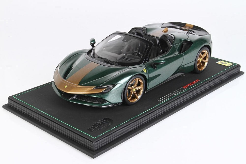 BBR P18198GV 1/18 Ferrari SF90 Spider Pack Fiorano 2021 Verde Zeltweg Ltd 40pcs
