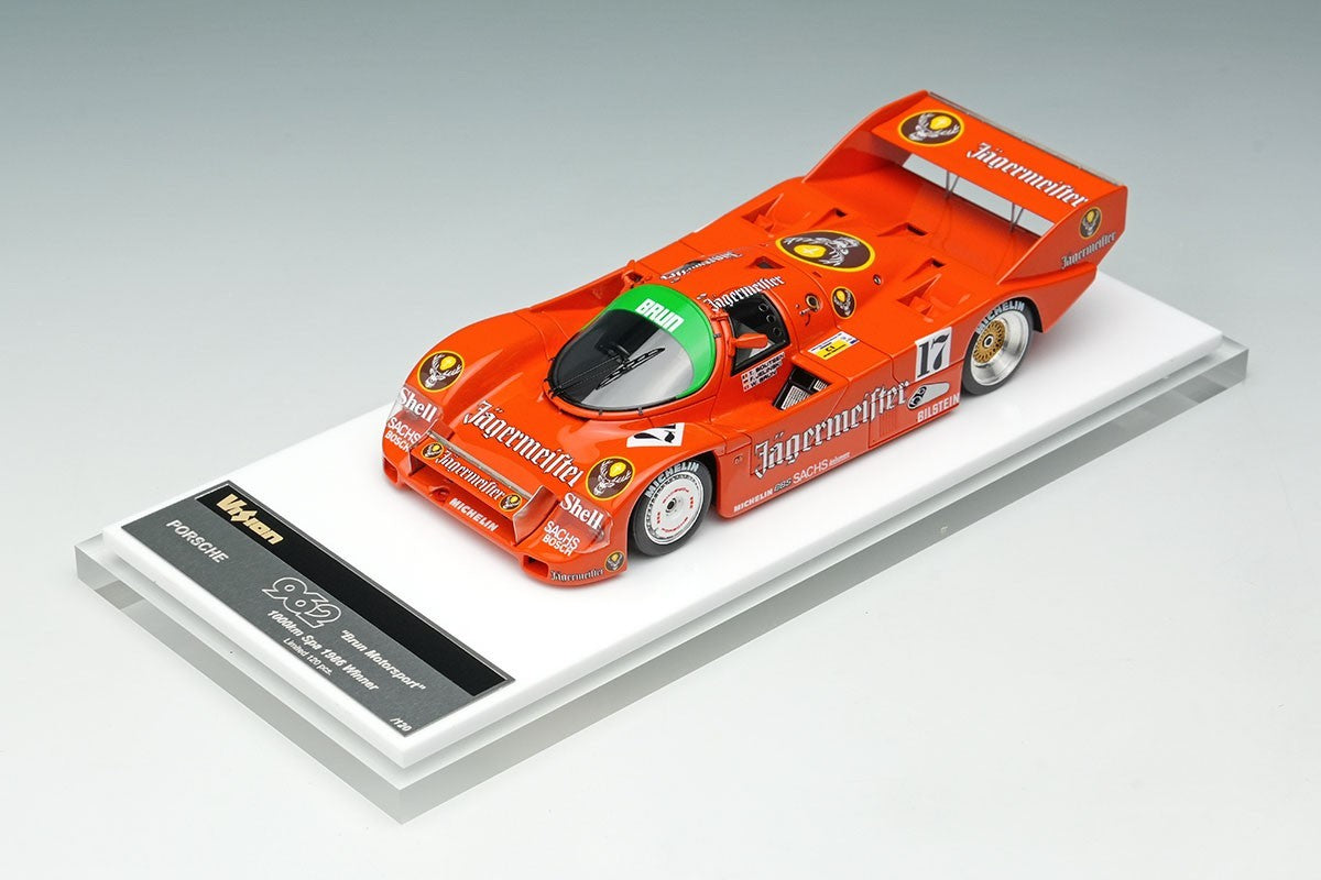 Make Up VISION VM052 1/43 Porsche 962C Brun Jagermeister Spa 1986 No.17 Ltd 120