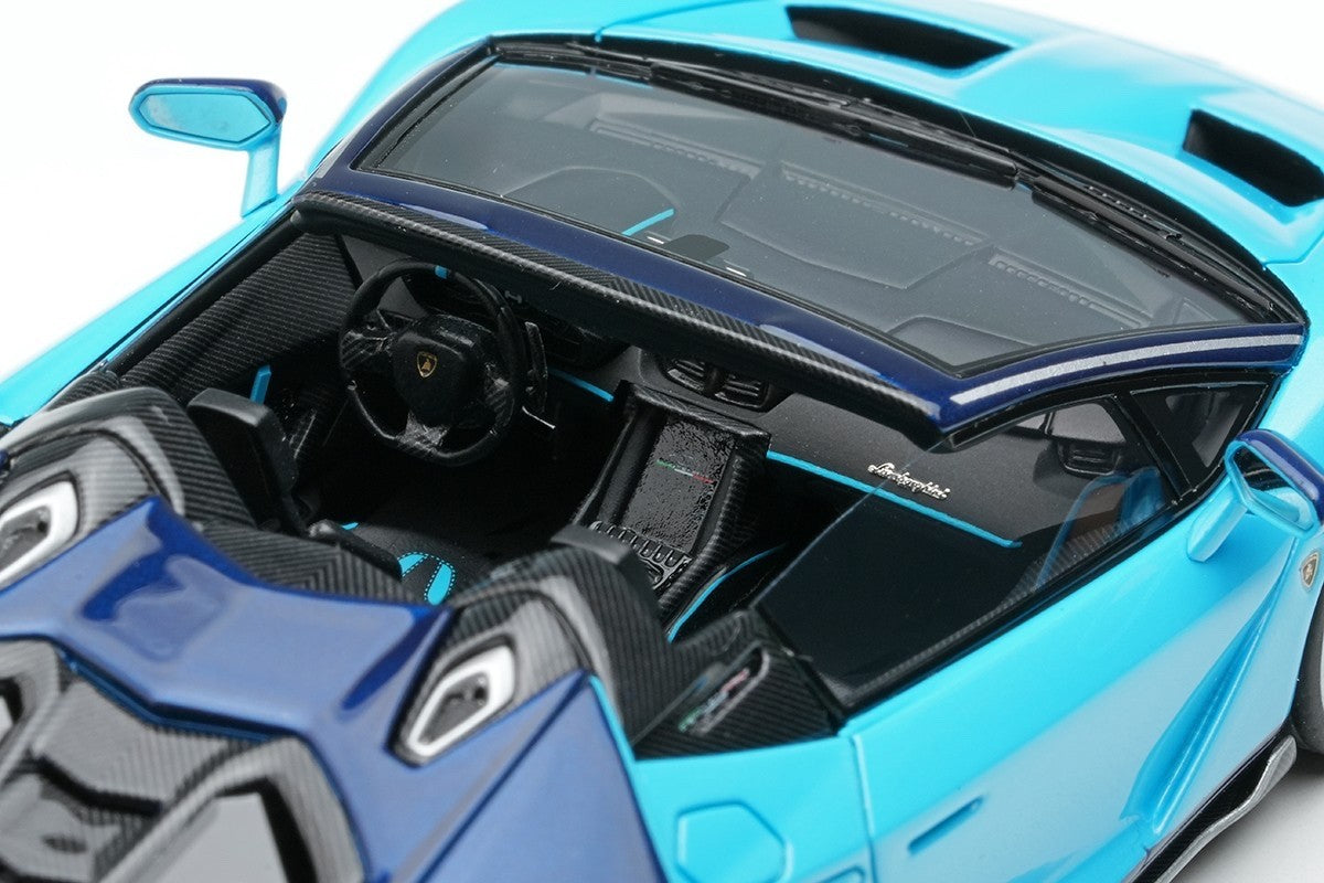 EIDOLON EM406C 1/43 Lamborghini Centenario Roadster LP770-4 2016 Blu Cepheus