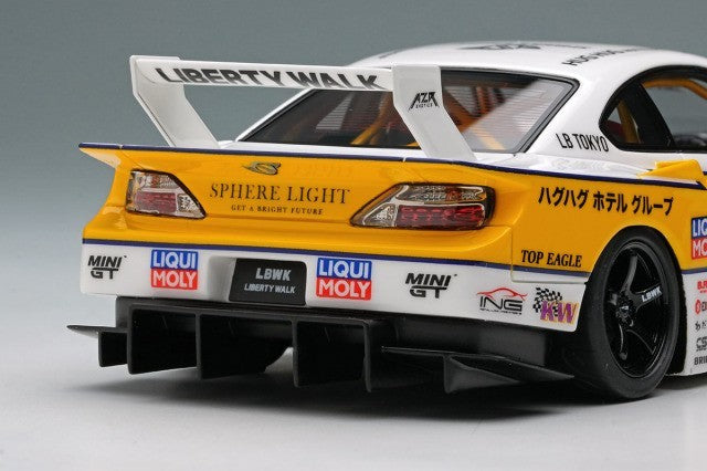 EIDOLON LB026 1/43 Nissan LB-Super Silhouette S15 Silvia White / Yellow Ltd 200