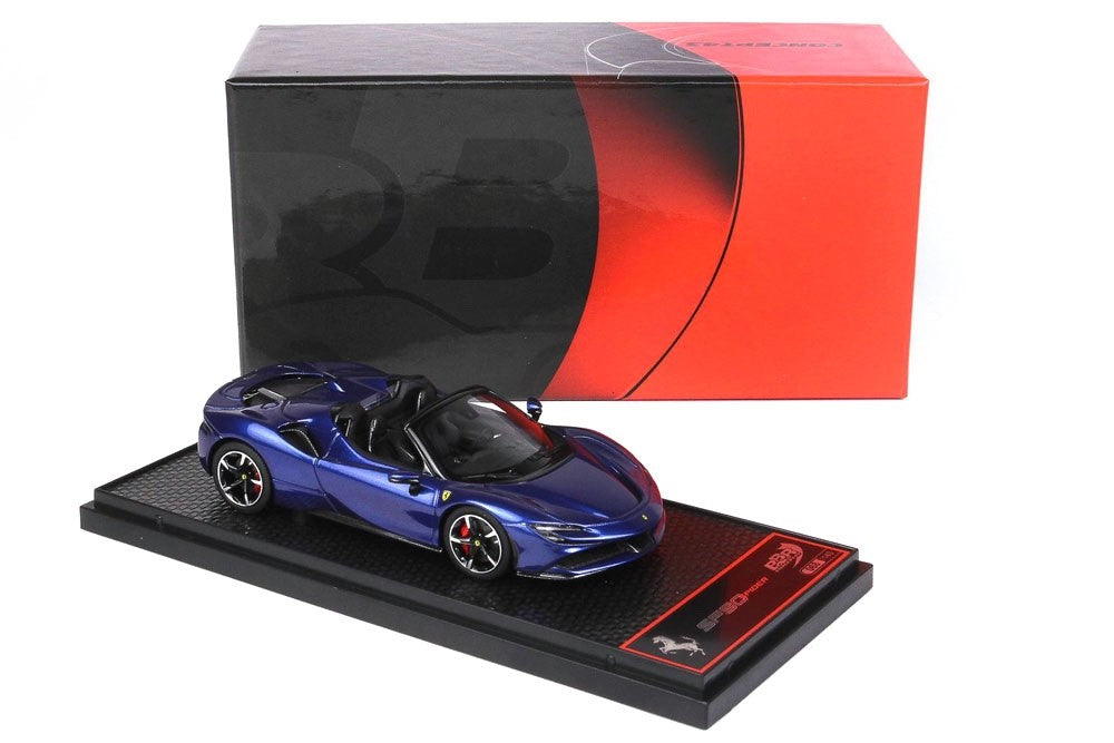 BBR BBRC244B 1/43 Ferrari SF90 Spider Blu Elettrico Metallic Blue Resin Ltd 140