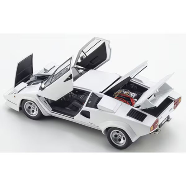 Kyosho KS08320WFL 1:18 Lamborghini Countach LP400S White Diecast Model Car