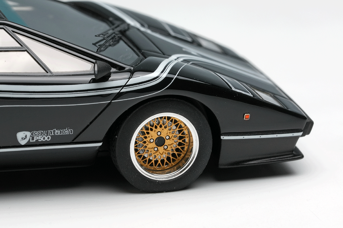 Make Up EIDOLON EM443A 1/43 Lamborghini Countach LP500R Tokyo Show 1977