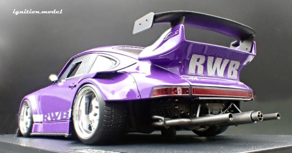 Ignition Model IG3698 1/18 Porsche 911 RWB 930 Purple WORK Meister S1