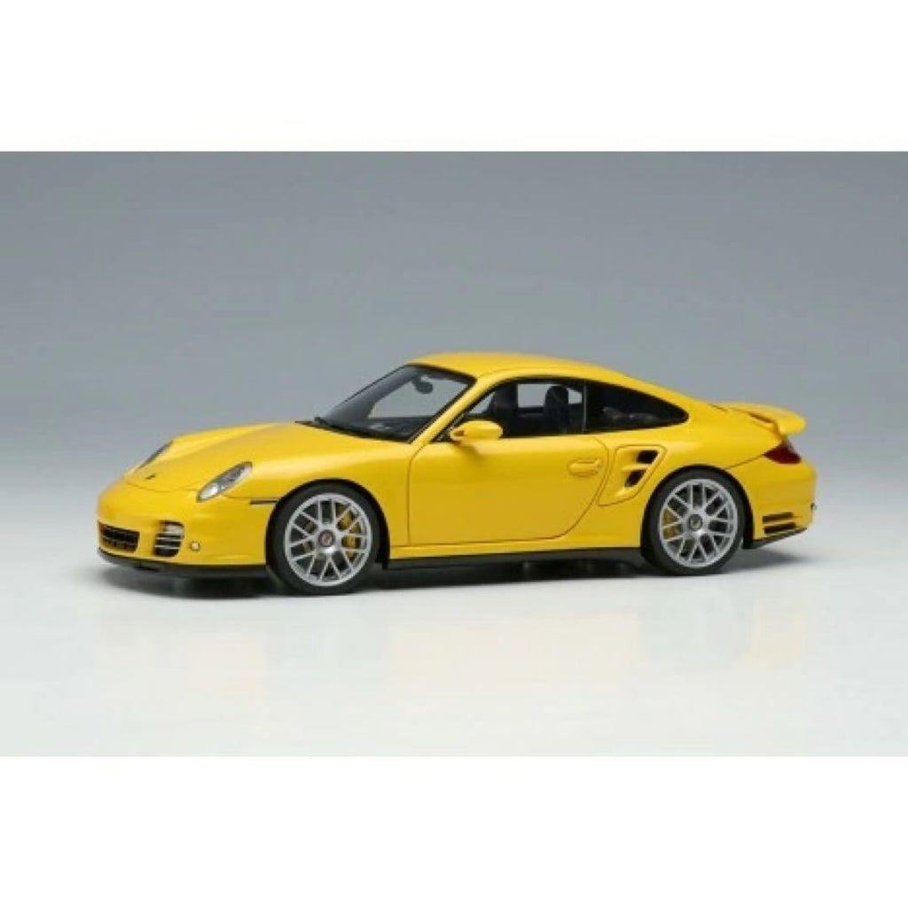Make Up EIDOLON EM604J 1/43 Porsche 911 997.2 Turbo S Speed Yellow 2011