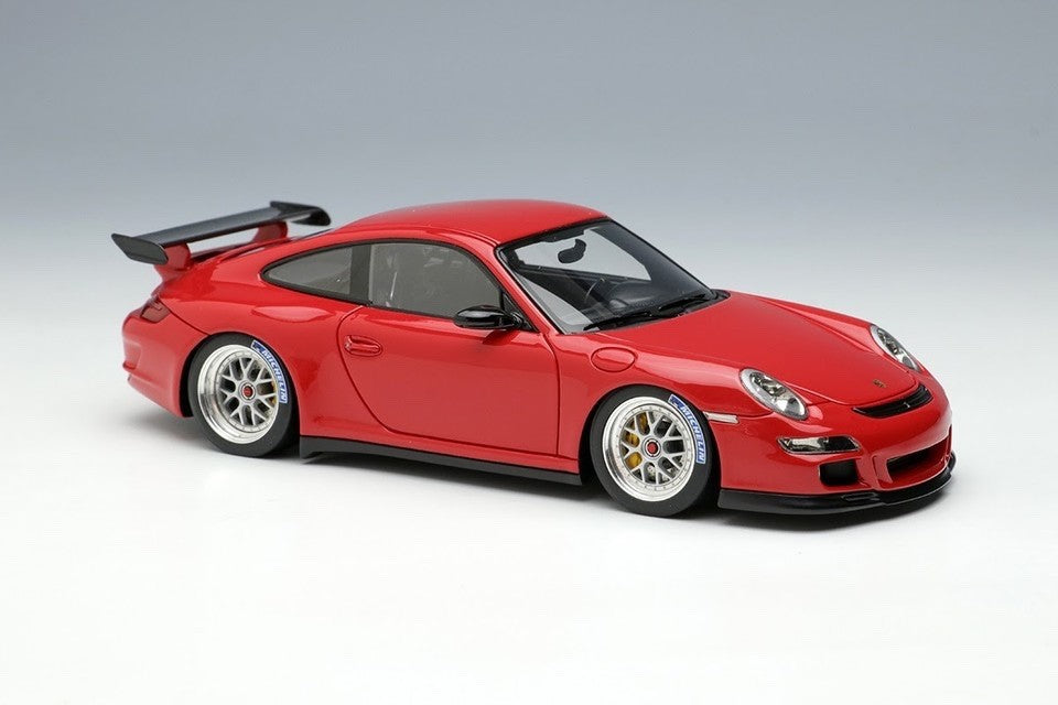 Make Up EIDOLON 1/43 Porsche 911 (997) GT3 RS (BBS Cup Wheel) 2007 Red EM710B
