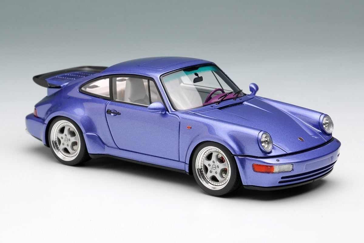 Make Up VISION VM158I 1/43 Porsche 911 964 Turbo 3.6 1993 Lavender Blue Resin