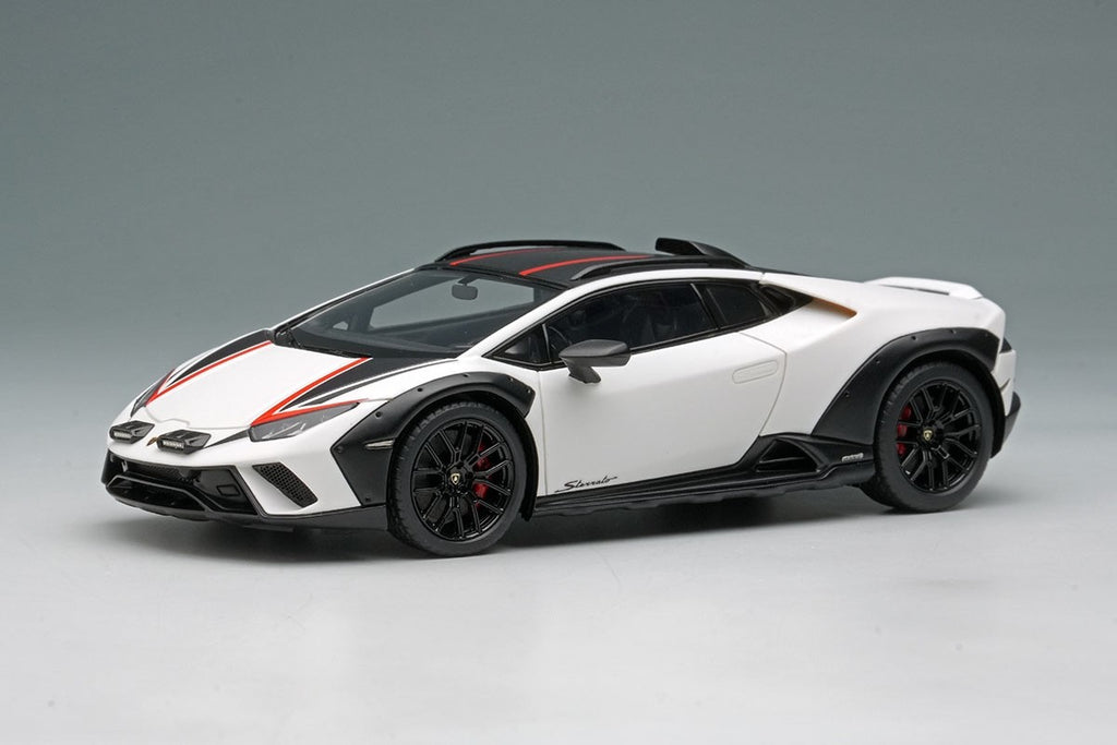 EIDOLON EM738F 1/43 Lamborghini Huracan Sterrato 2024 Matte White Stripe Resin