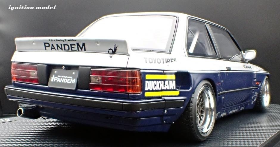 Ignition Model IG3717 1/18 BMW M3 E30 PANDEM 30 Widebody Silver/Blue