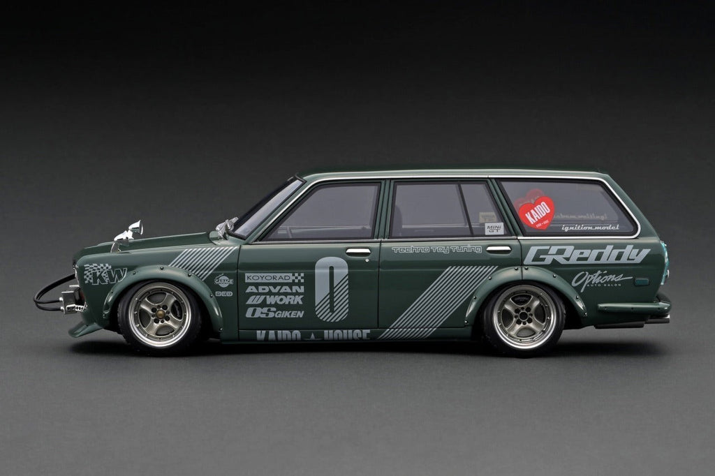 Ignition Model IG3147 1/18 Datsun Bluebird 510 Wagon Green Jun Imai